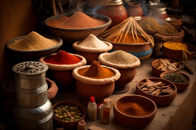 Les différentes épices utilisées dans la cuisine marocaine